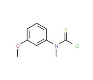 N-(3-Methoxyphenyl)-N-methylthiocarbamoyl chloride (CAS 83508-58-1) - chemical structure image