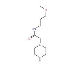 N-(3-Methoxypropyl)-2-piperazin-1-ylacetamide - chemical structure image