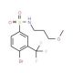 N-(3-Methoxypropyl) 4-bromo-3-trifluoromethylbenzenesulfonamide (CAS 1020252-98-5) - chemical structure image