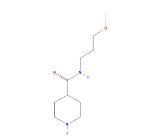 N-(3-methoxypropyl)piperidine-4-carboxamide - chemical structure image