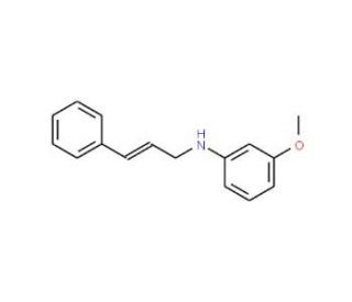 N-(3-Phenyl-2-propenyl)-3-methoxyaniline - chemical structure image