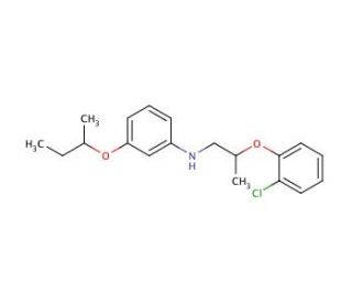 N-[3-(sec-Butoxy)phenyl]-N-[2-(2-chlorophenoxy)-propyl]amine - chemical structure image