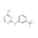 N-(3-Trifluoromethyl-phenyl)-[1,3,5]triazine-2,4-diamine (CAS 3832-69-7) - chemical structure image