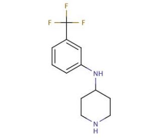 N-[3-(Trifluoromethyl)phenyl]piperidin-4-amine - chemical structure image