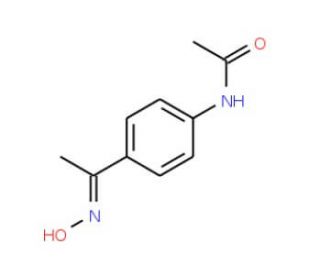 N-{4-[(1Z)-N-hydroxyethanimidoyl]phenyl}acetamide (CAS 56072-03-8) - chemical structure image