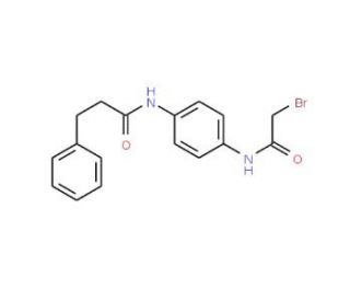 N-{4-[(2-Bromoacetyl)amino]phenyl}-3-phenylpropanamide - chemical structure image