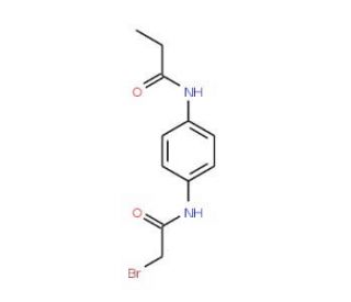 N-{4-[(2-Bromoacetyl)amino]phenyl}propanamide - chemical structure image