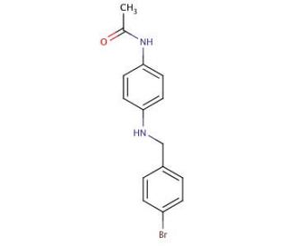 N-(4-{[(4-bromophenyl)methyl]amino}phenyl)acetamide - chemical structure image