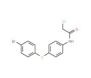 N-{4-[(4-bromophenyl)thio]phenyl}-2-chloroacetamide (CAS 38007-83-9) - chemical structure image