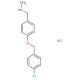 N-{4-[(4-chlorobenzyl)oxy]benzyl}-N-methylamine hydrochloride - chemical structure image