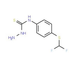N-{4-[(difluoromethyl)thio]phenylhydrazinecarbothioamide - chemical structure image