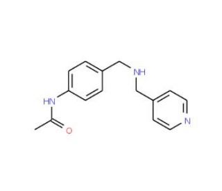 N-(4-{[(Pyridin-4-ylmethyl)amino]methyl}phenyl)-acetamide - chemical structure image