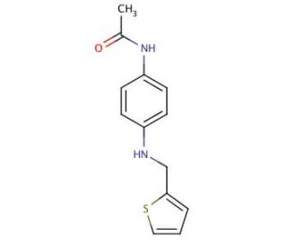 N-{4-[(Thiophen-2-ylmethyl)amino]-phenyl}-acetamide (CAS 18210-26-9) - chemical structure image