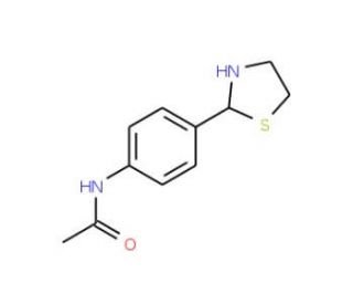 N-[4-(1,3-Thiazolan-2-yl)phenyl]acetamide (CAS 145300-45-4) - chemical structure image