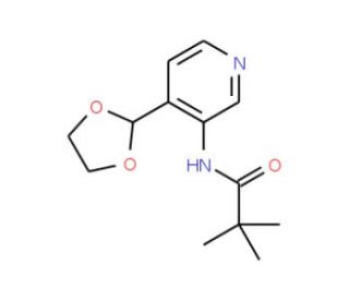 N-(4-[1,3]Dioxolan-2-yl-pyridin-3-yl)-2,2-dimethyl-propionamide (CAS 869735-24-0) - chemical structure image