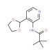 N-(4-[1,3]Dioxolan-2-yl-pyridin-3-yl)-2,2-dimethyl-propionamide (CAS 869735-24-0) - chemical structure image