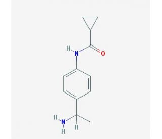 N-[4-(1-aminoethyl)phenyl]cyclopropanecarboxamide - chemical structure image
