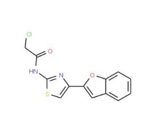N-[4-(1-benzofuran-2-yl)-1,3-thiazol-2-yl]-2-chloroacetamide - chemical structure image