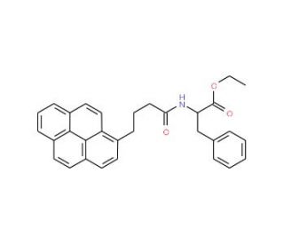 N-4-(1-Pyrene)butyroyl-L-phenylalanine, Ethyl Ester (CAS 1331912-17-4) - chemical structure image