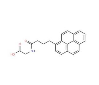 N-4-(1-Pyrene)butyroylglycine (CAS 228414-55-9) - chemical structure image
