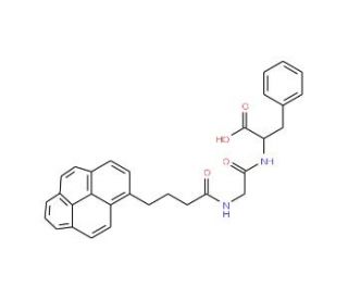 N-4-(1-Pyrene)butyroylglycyl-L-phenylalanine (CAS 228414-52-6) - chemical structure image
