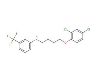 N-[4-(2,4-Dichlorophenoxy)butyl]-3-(trifluoromethyl)aniline - chemical structure image