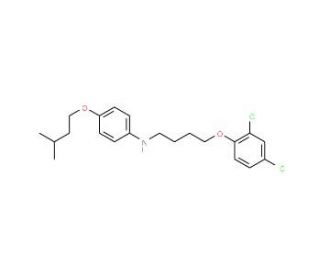 N-[4-(2,4-Dichlorophenoxy)butyl]-4-(isopentyloxy)-aniline - chemical structure image