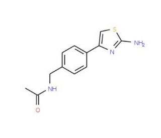 N-[4-(2-amino-1,3-thiazol-4-yl)benzyl]acetamide - chemical structure image