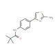 N-[4-(2-amino-1,3-thiazol-4-yl)phenyl]-2,2-dimethylpropanamide - chemical structure image