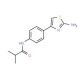 N-[4-(2-amino-1,3-thiazol-4-yl)phenyl]-2-methylpropanamide - chemical structure image