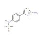 N-[4-(2-amino-1,3-thiazol-4-yl)phenyl]-N-methylmethanesulfonamide - chemical structure image