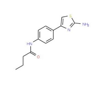 N-[4-(2-amino-1,3-thiazol-4-yl)phenyl]butanamide - chemical structure image