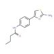 N-[4-(2-amino-1,3-thiazol-4-yl)phenyl]butanamide - chemical structure image