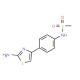 N-[4-(2-amino-1,3-thiazol-4-yl)phenyl]methanesulfonamide - chemical structure image