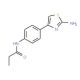 N-[4-(2-amino-1,3-thiazol-4-yl)phenyl]propanamide - chemical structure image