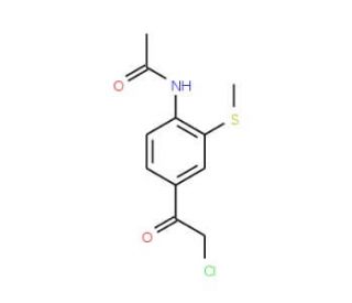 N-[4-(2-chloroacetyl)-2-(methylsulfanyl)phenyl]acetamide - chemical structure image