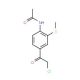 N-[4-(2-chloroacetyl)-2-(methylsulfanyl)phenyl]acetamide - chemical structure image