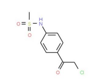 N-[4-(2-chloroacetyl)phenyl]methanesulfonamide (CAS 64488-52-4) - chemical structure image