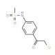 N-[4-(2-chloroacetyl)phenyl]methanesulfonamide (CAS 64488-52-4) - chemical structure image