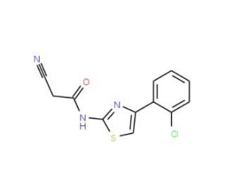 N-[4-(2-chlorophenyl)-1,3-thiazol-2-yl]-2-cyanoacetamide - chemical structure image