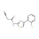 N-[4-(2-chlorophenyl)-1,3-thiazol-2-yl]-2-cyanoacetamide - chemical structure image
