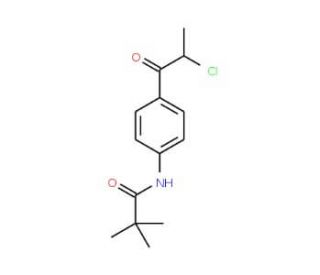 N-[4-(2-chloropropanoyl)phenyl]-2,2-dimethylpropanamide - chemical structure image