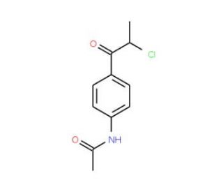 N-[4-(2-chloropropanoyl)phenyl]acetamide - chemical structure image
