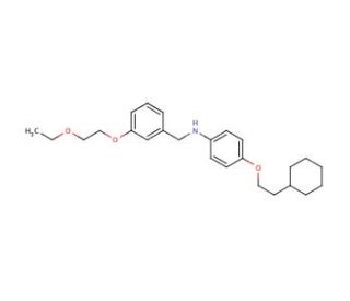 N-[4-(2-Cyclohexylethoxy)phenyl]-N-[3-(2-ethoxyethoxy)benzyl]amine - chemical structure image