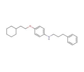 N-[4-(2-Cyclohexylethoxy)phenyl]-N-(3-phenylpropyl)amine - chemical structure image