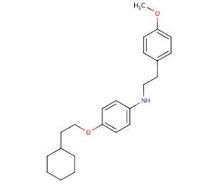 N-[4-(2-Cyclohexylethoxy)phenyl]-N-(4-methoxyphenethyl)amine - chemical structure image
