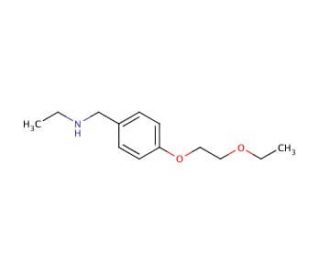 N-[4-(2-Ethoxyethoxy)benzyl]-1-ethanamine - chemical structure image