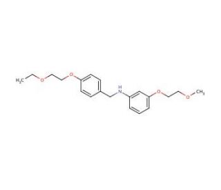 N-[4-(2-Ethoxyethoxy)benzyl]-3-(2-methoxyethoxy)aniline - chemical structure image