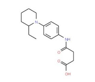 N-[4-(2-Ethyl-piperidin-1-yl)-phenyl]-succinamic acid - chemical structure image
