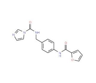 N-[4-(2-furoylamino)benzyl]-1H-imidazole-1-carboxamide - chemical structure image